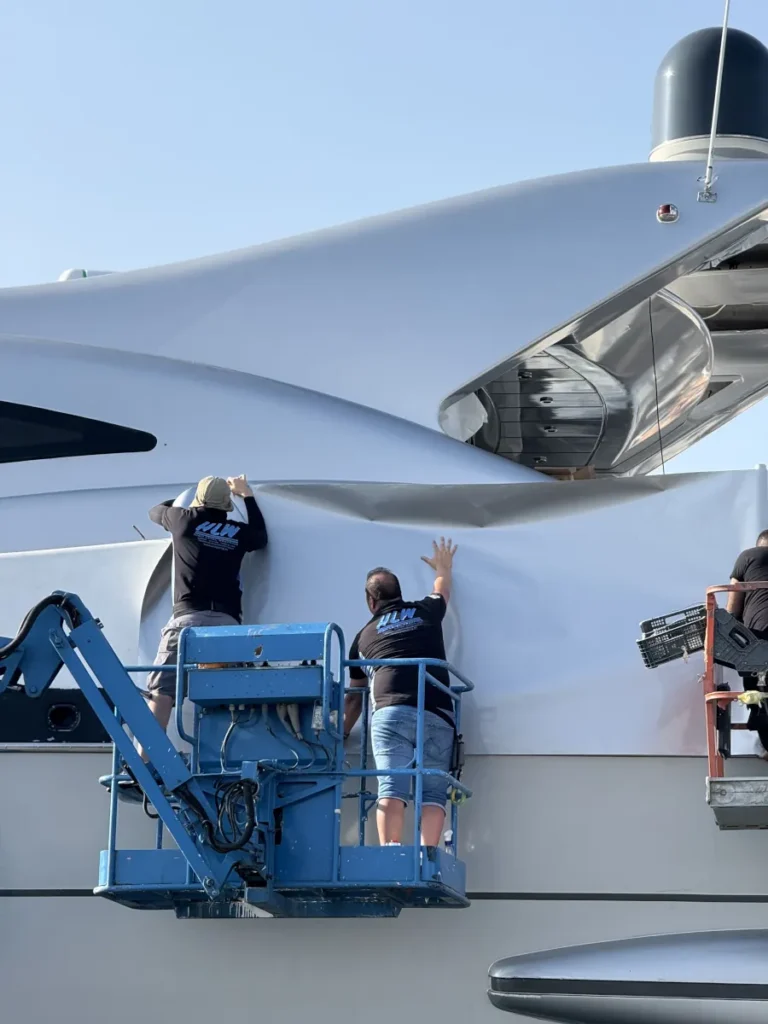 Instalación de PPF en barco